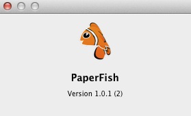 Paper Fish 1.0 : About window
