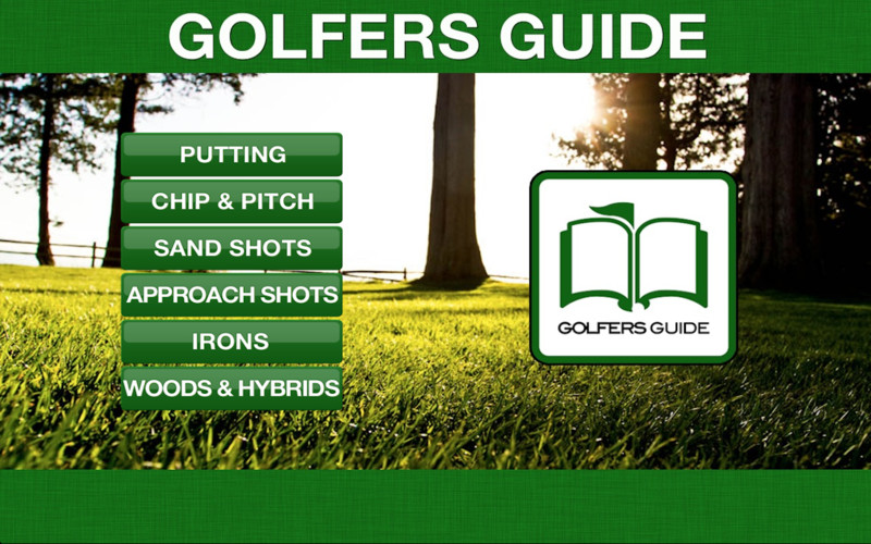 Golfers Guide 1.1 : Main window