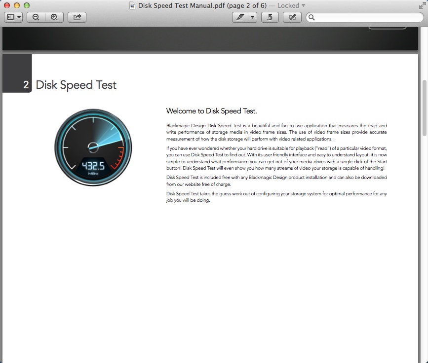 understanding blackmagic disk speed test results