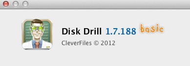 Disk Drill 1.7 : About window