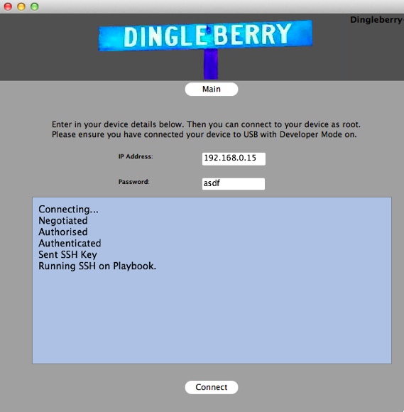 Dingleberry 3.3 : Main window