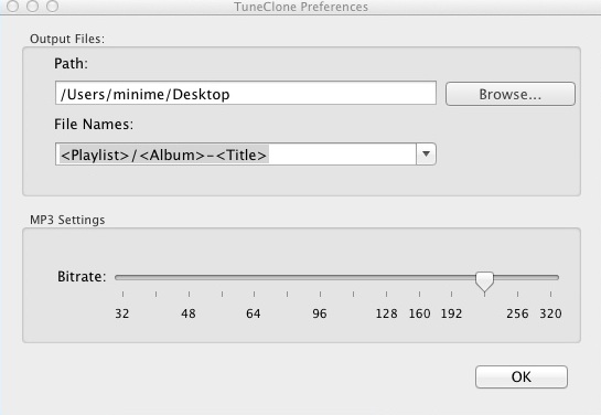 TuneClone 2.3 : Program Preferences