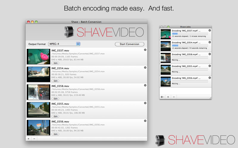 Shave Video 1.4 : Shave Video screenshot