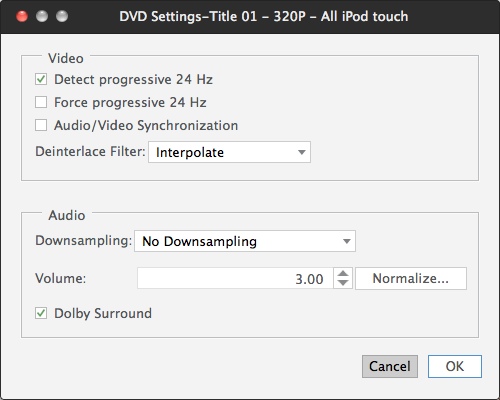 Xilisoft DVD to MP4 Converter 7.8 : Configuring DVD Settings