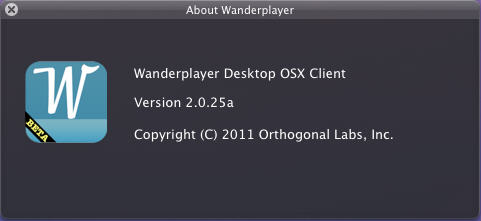 Wanderplayer 2.0 : About Window