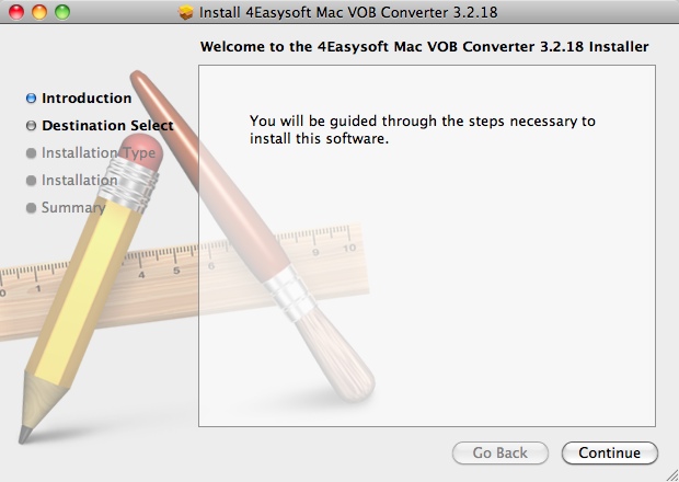 4Easysoft Mac VOB Converter 3.2 : Setup Screen