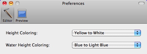 TerraRay 6.5 : Preference window