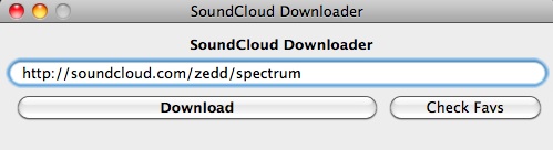 SoundCloud Downloader 2.3 : User Interface