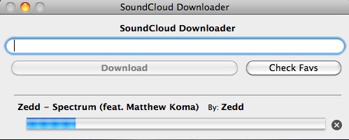 SoundCloud Downloader 2.3 : Download Process