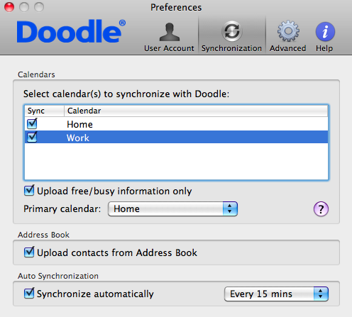 Doodle iCal Connector 1.4 : Synchronize Calendars