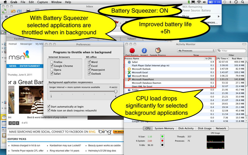 BatterySqueezer 1.7 : BatterySqueezer screenshot