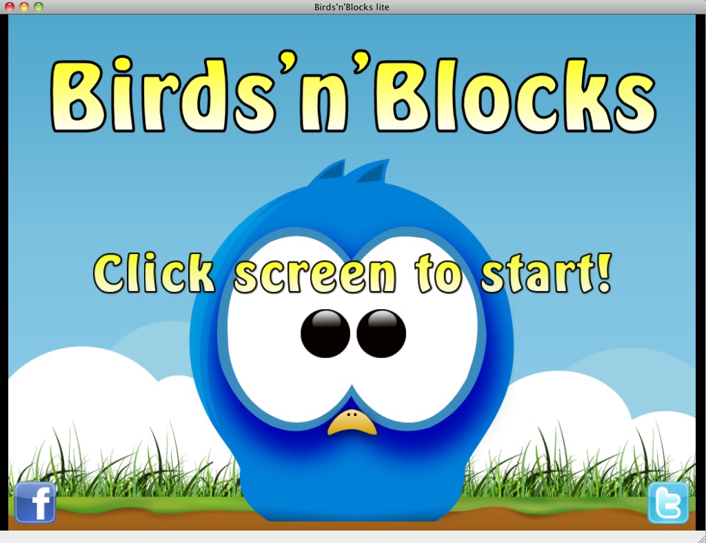 Birds'n'Blocks lite 1.0 : Main menu