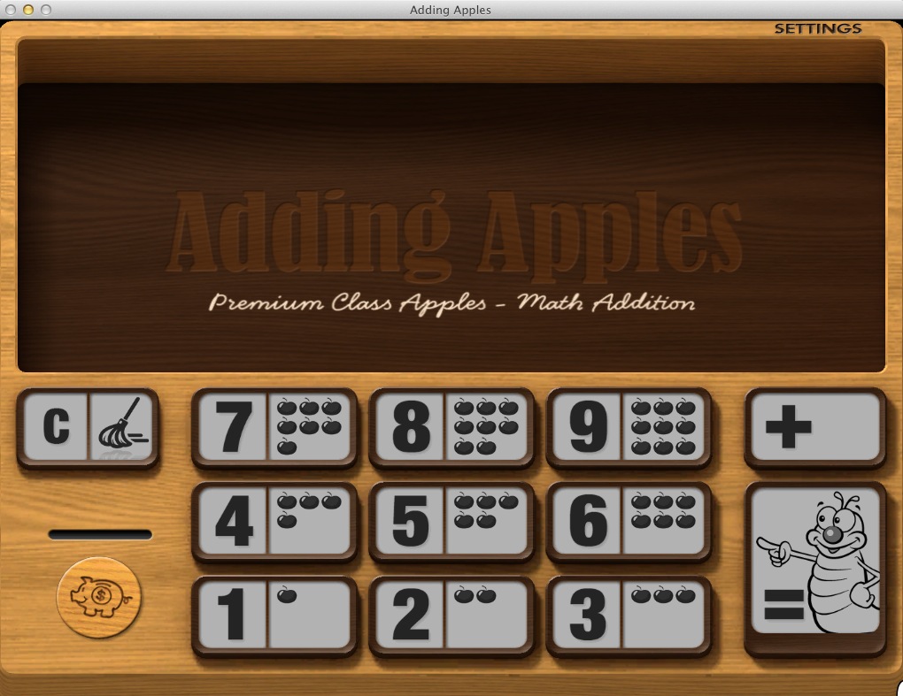 Adding Apples 1.1 : Main window