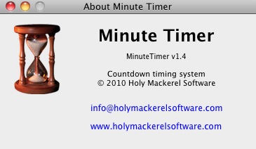 MinuteTimer 1.4 : About