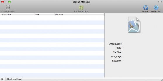 Backup manager