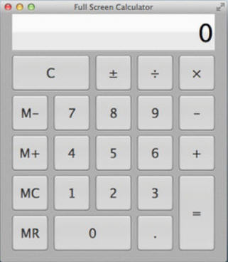 Full Screen Calculator 4.3 : Main Window