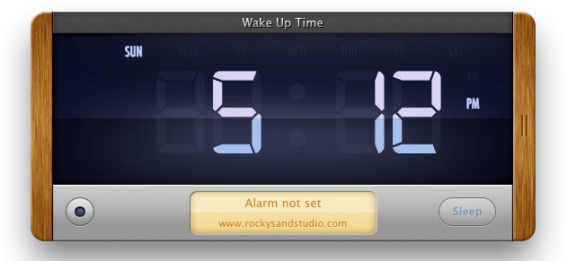 Wake Up Time - Alarm Clock 1.0 : Main window