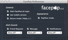 FacePop 1.0 : Preferences