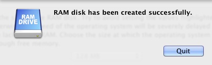 RAMDrive 2.0 : Disk created