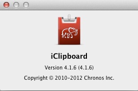iClipboard 4.1 : About window