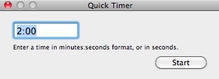 Cuppa 1.7 : Setting Quick Timer