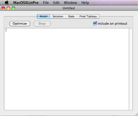 MacOSXLinPro (Lion) 3.0 : Main Window