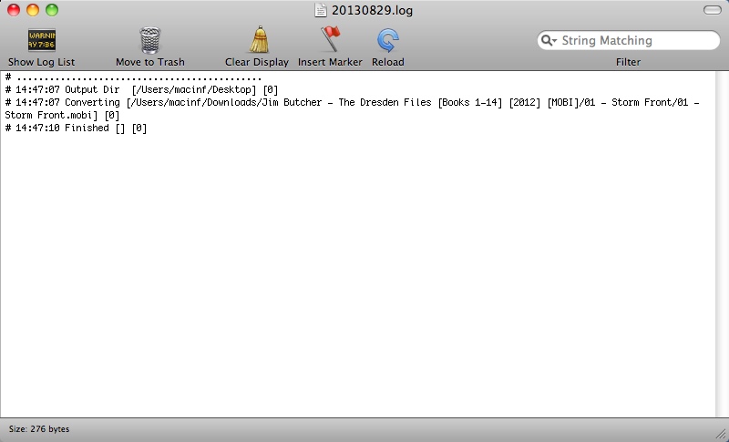 iStonsoft MOBI to ePub Converter 2.1 : Log File