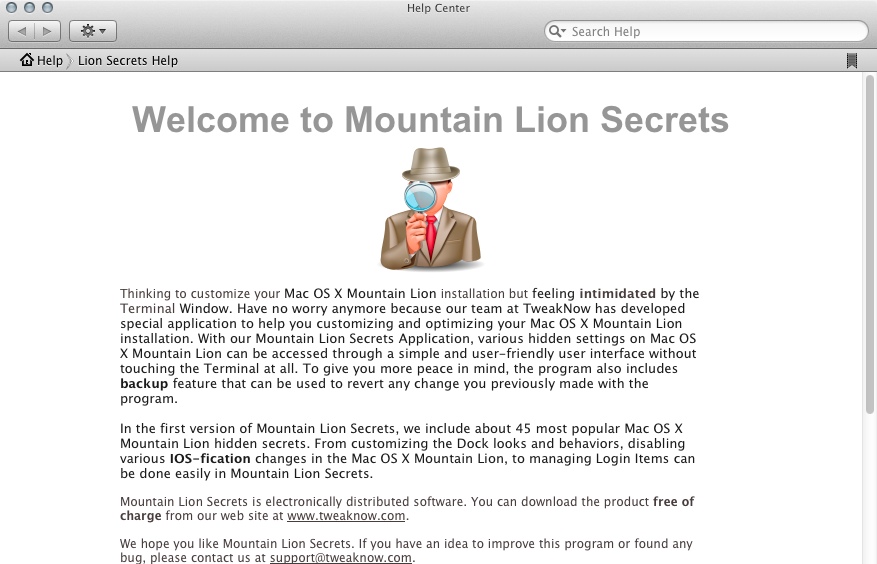 Mountain Lion Secrets 1.0 : Help Guide