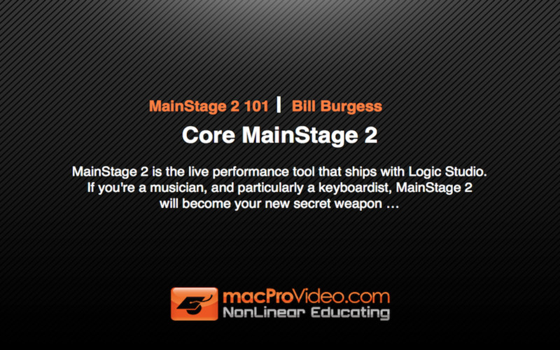 Course For MainStage 2 1.0 : Course For MainStage 2 screenshot