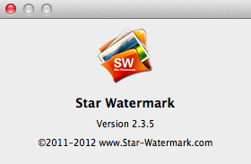 Star Watermark 2.3 : About Window
