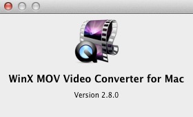 WinX MOV Video Converter for Mac - Free Edition 2.8 : About window