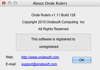 Onde Rulers 1.1 : About Onde Rulers