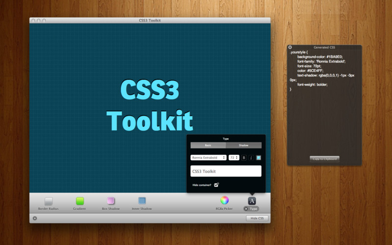 CSS3 Toolkit 1.0 : CSS3 Toolkit screenshot
