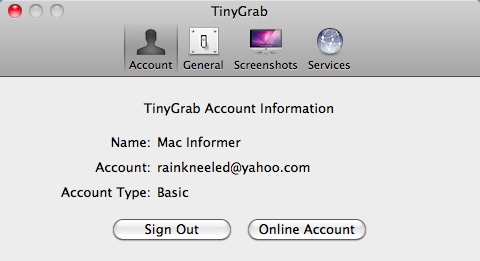 TinyGrab 2.5 : Main window