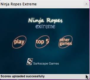 Ninja Ropes Extreme (2) 1.1 : Main Window