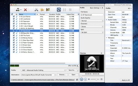 Xilisoft Audio Converter screenshot
