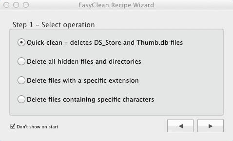 EasyClean 1.0 : Recipe Wizard