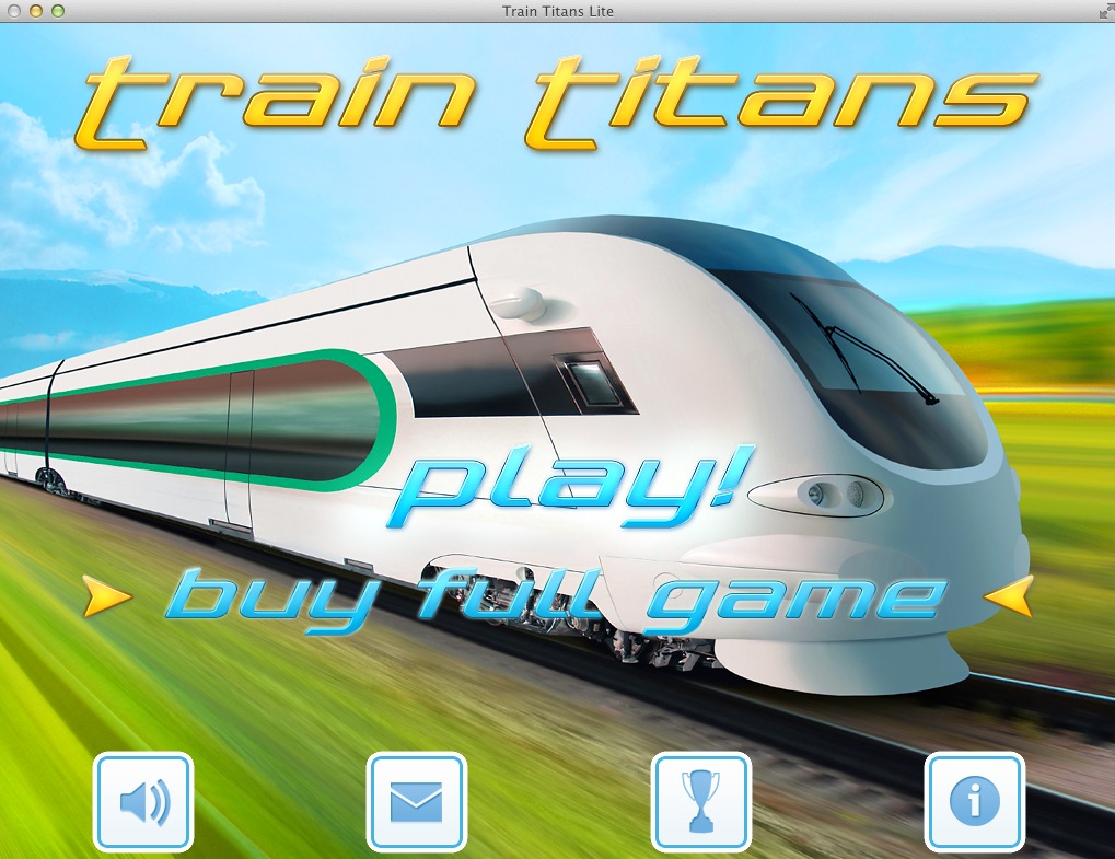 Train Titans Lite 1.0 : Main screen