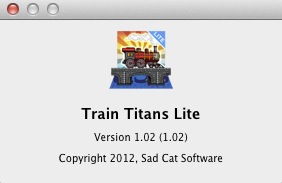 Train Titans Lite 1.0 : About window