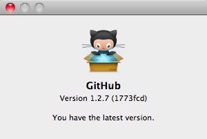 GitHub 1.2 : About Window