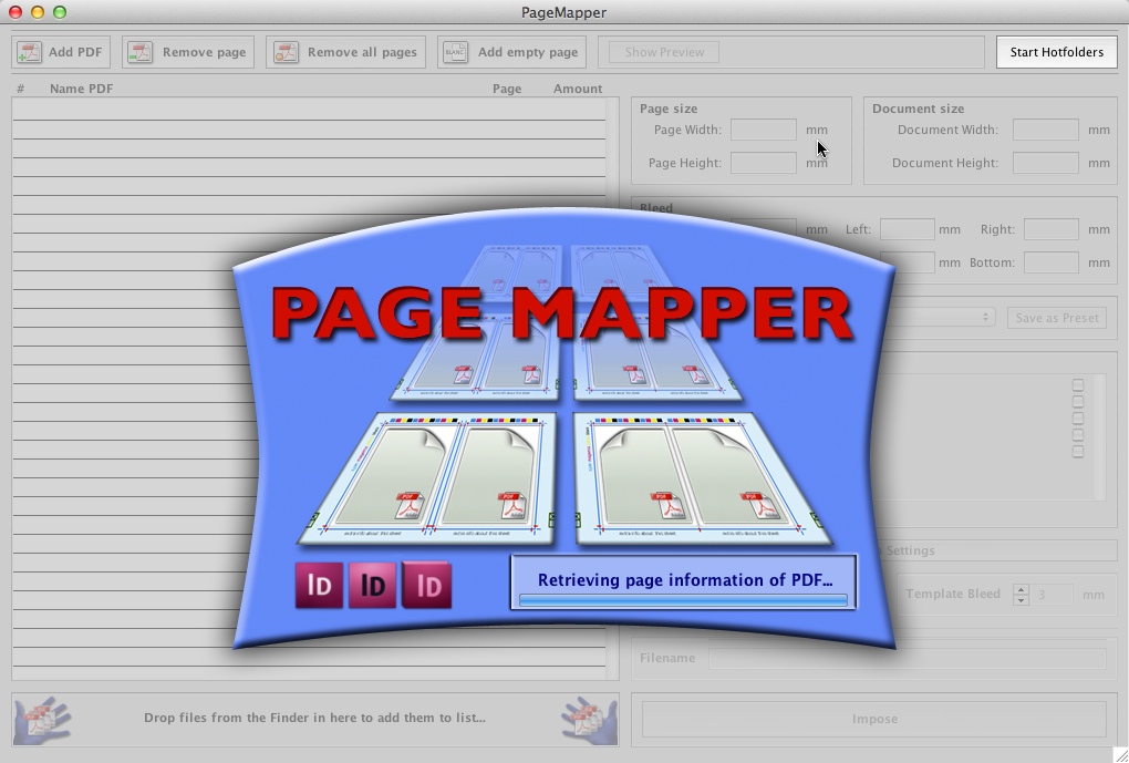 PageMapper 1.1 : Main window
