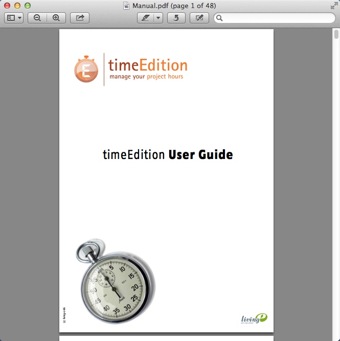 timeEdition 1.1 : Help Guide