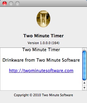 TwoMinuteTimer 1.0 : Main window