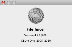 File Juicer 4.2 : About window