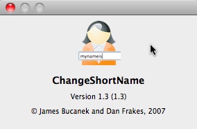 ChangeShortName 1.3 : Main window