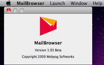 MailBrowser 1.9 : Main window