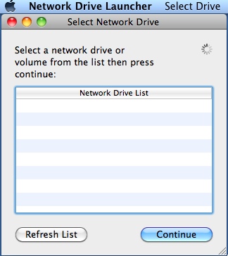 Network Drive Launcher 1.0 : Main window