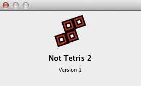Not Tetris 2 1.0 : About window