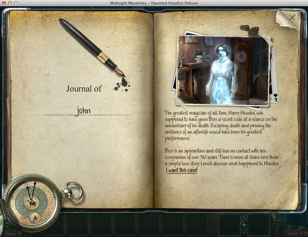 Midnight Mysteries - Haunted Houdini Deluxe 2.0 : Checking Journal Entries
