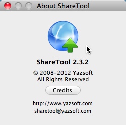 ShareTool : About window